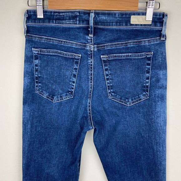 AG ‘The Janis’ Lightly Distressed High-Rise Flare Jeans - Picture 7 of 8